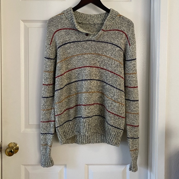 Vintage grey wool knit sweater - Picture 2 of 5